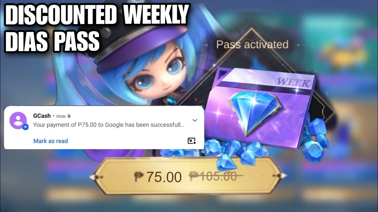 BUY WEEKLY DIAS PASS WITH GCASH AND GET DISCOUNT!