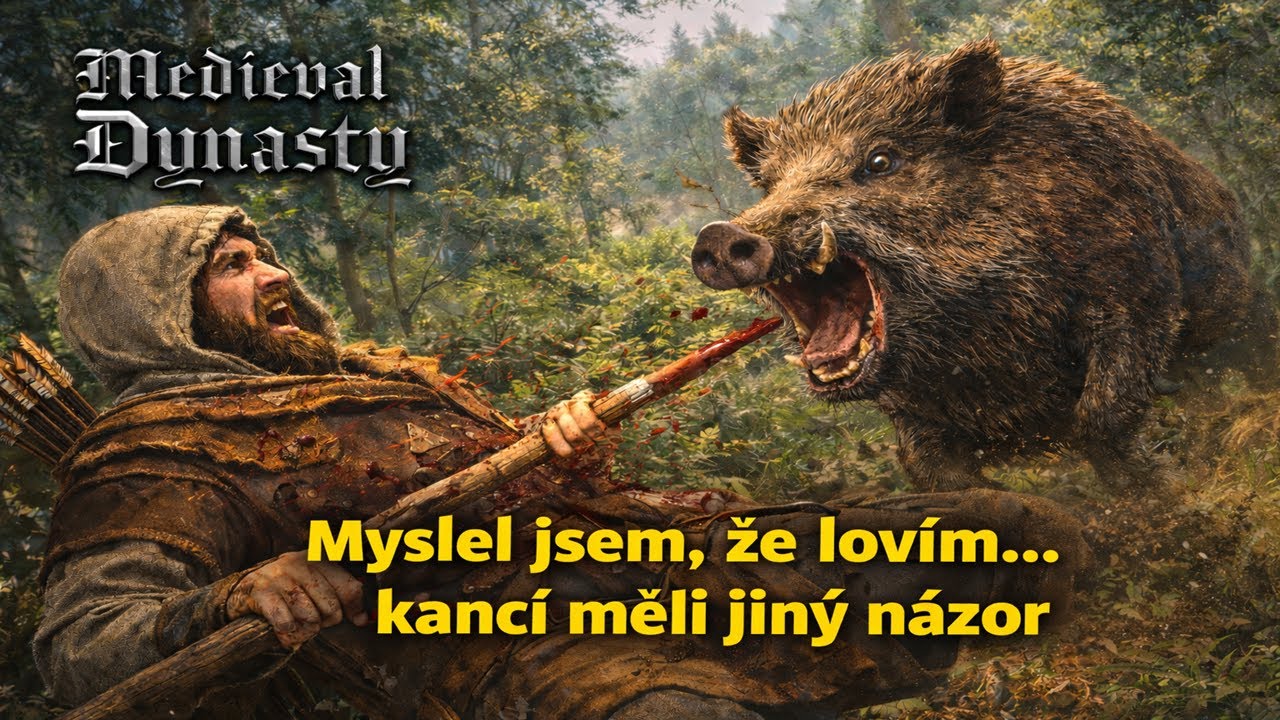 Medieval Dynasty – Myslel jsem, že lovím… kanci měli jiný názor | Relax gameplay (bez komentáře)|#03
