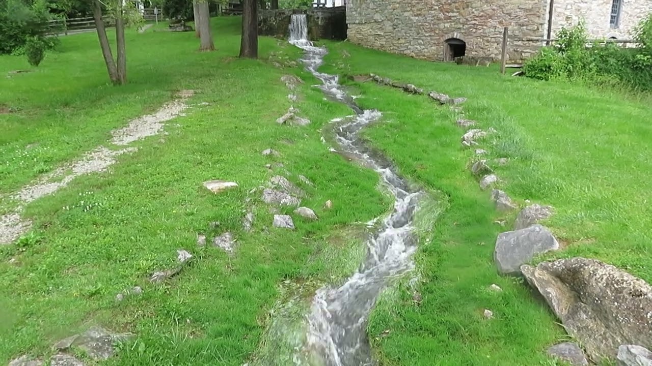 Flowing Creek: Burwell-Morgan Mill: Millwood, Virginia, U.S.A.