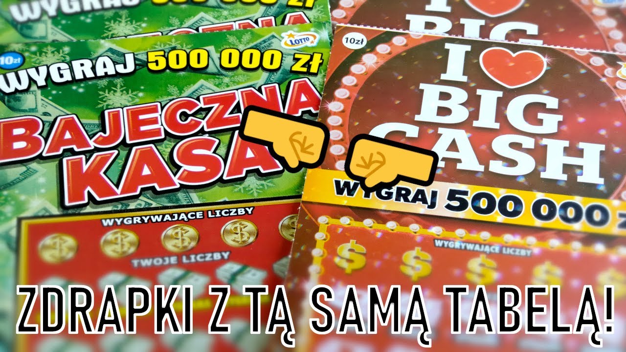 ODC#304 BAJECZNA KASA vs I❤️BIG CASH❗️🤜🤛 Zdrapki z tą samą tabelą❗️ Emocje do końca❗️🤩👆