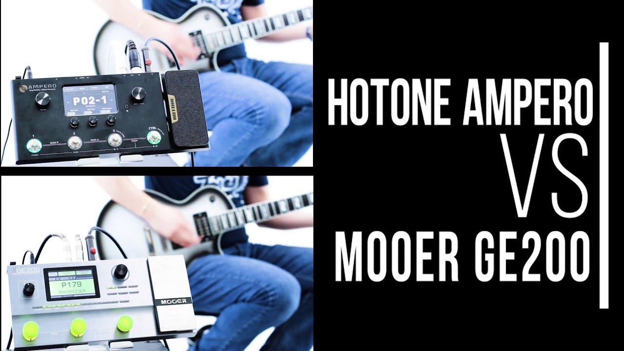 Hotone Ampero vs Mooer GE200 (Mesa Rectifier, Friedman, Fender Twin, Soldano SLO Models) | Metal