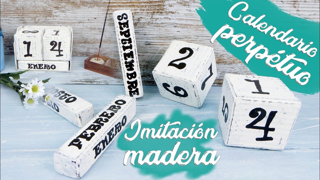 Cómo hacer un CALENDARIO PERPETUO de cartón - FÁCIL, ECONÓMICO y DECORATIVO