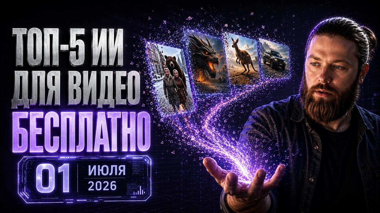 ВСЁ ЕЩЕ ПЛАТИШЬ ЗА НЕЙРОСЕТИ? Топ-5 бесплатных ИИ для создания видео в 2026!