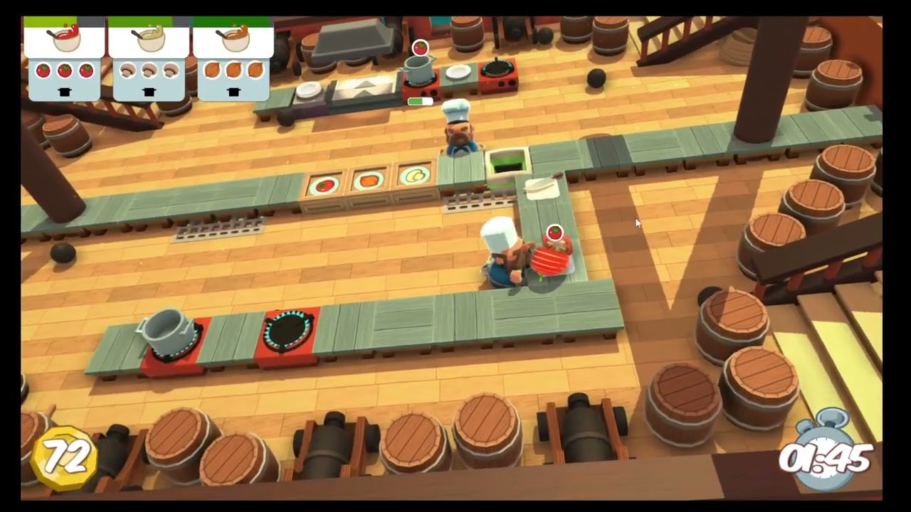 【Overcooked】 6-1 ★3 (solo)