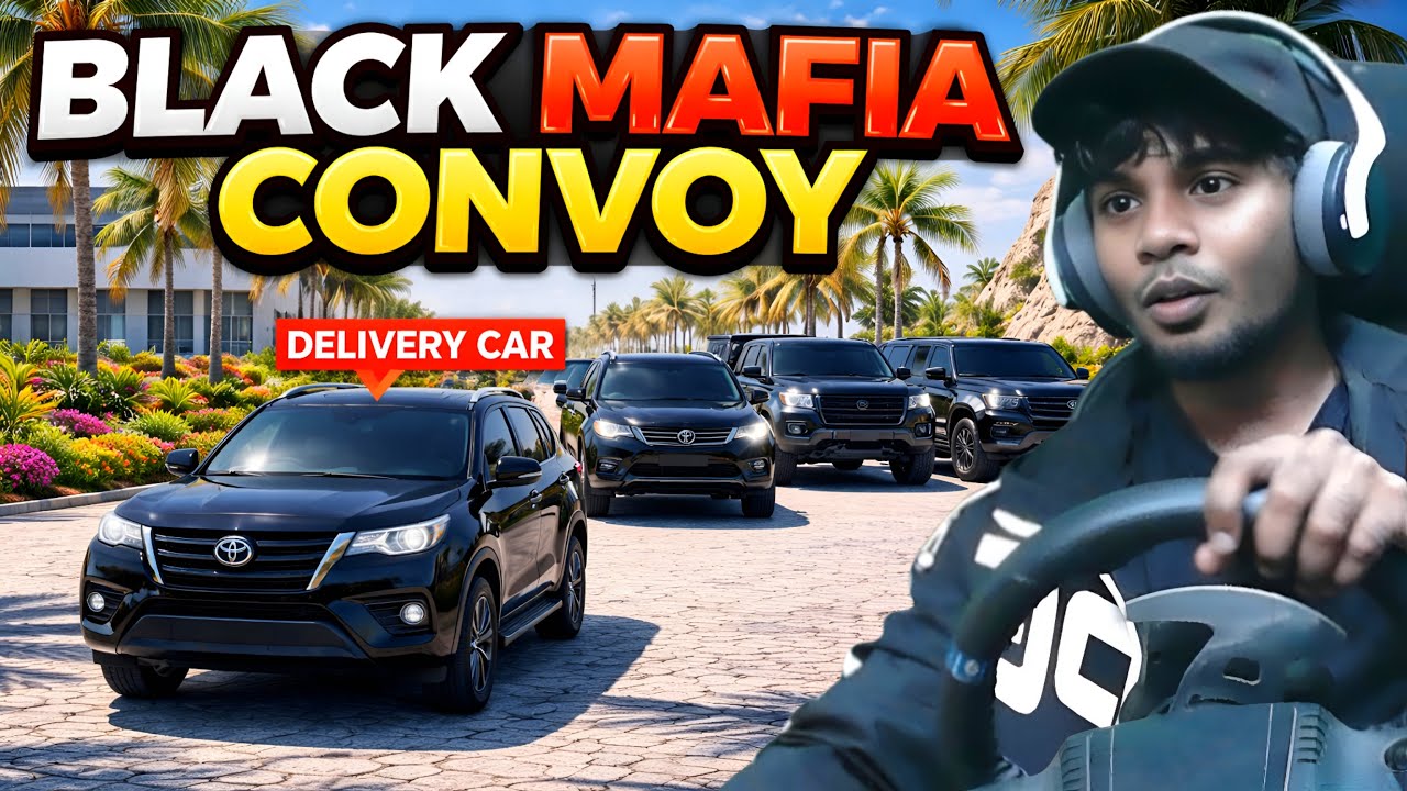 BLACK MAFIA CONVOY 🚙💣 | Innova, Fortuner, Defender & Tundra AI Delivery