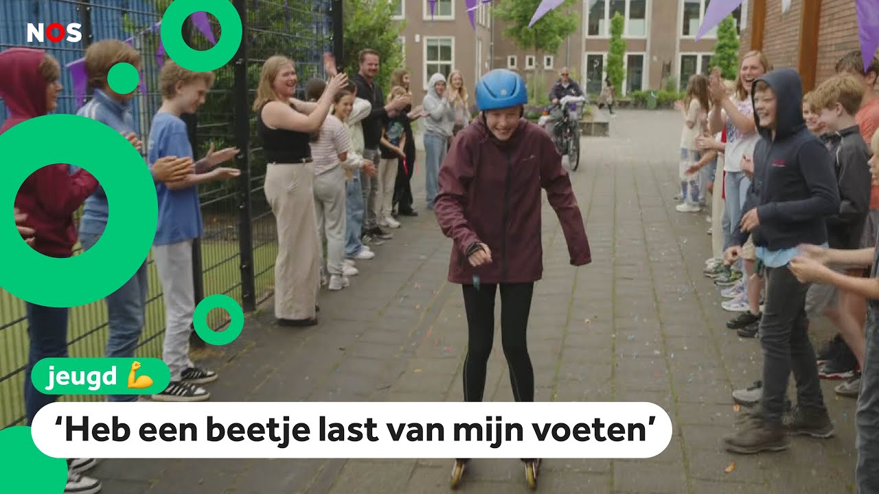 Benthe skeelert 250 kilometer voor eigen ziekte
