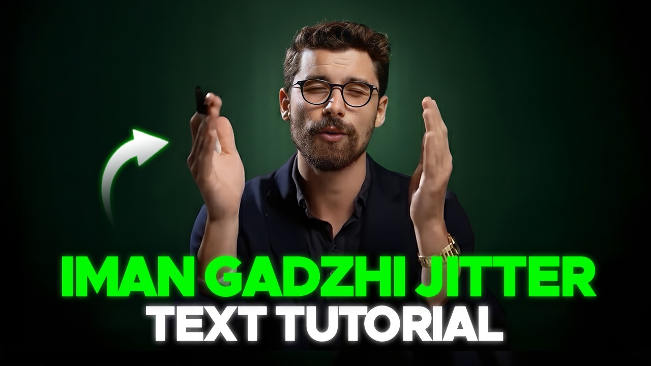 How to Create Iman Gadzhi Style Jitter Text Effect in Premiere Pro (Save as a Preset!)