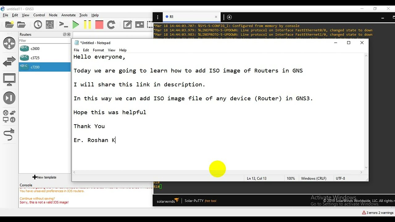 How to Download GNS3 IOS Images and Load IOS images in GNS3