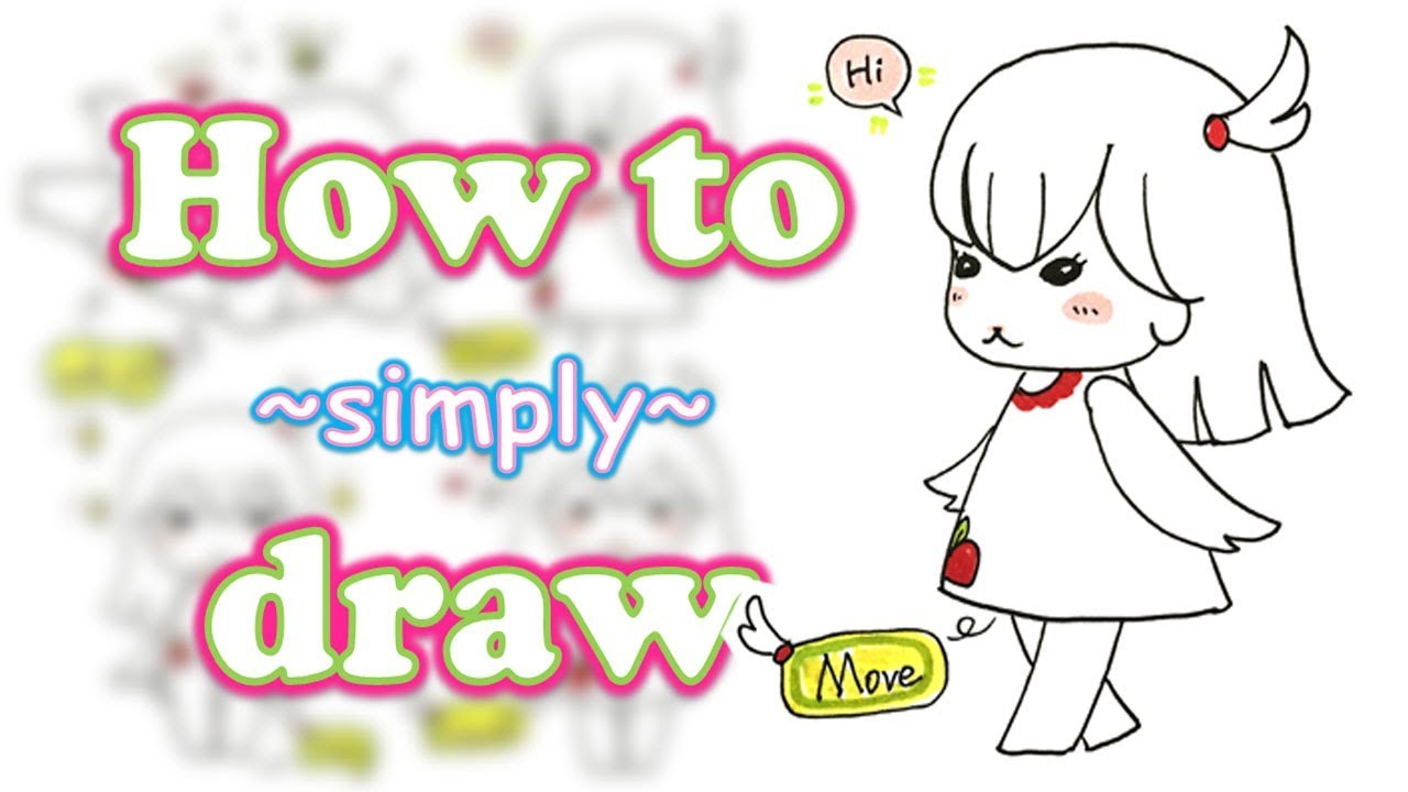 How to draw simple actions Part 1.Drawing for kids and beginners~