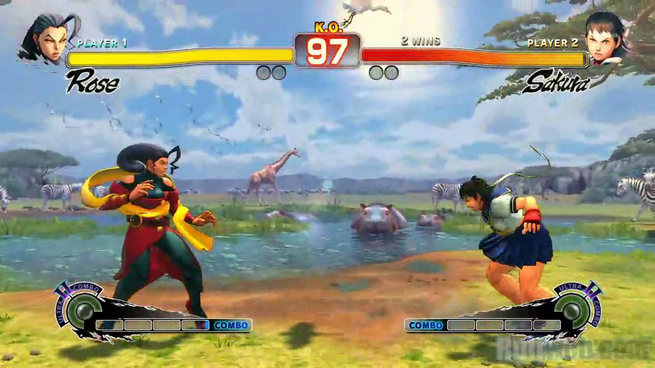 Super Street Fighter IV 'Rose (Poongko) vs Sakura Gameplay' TRUE-HD QUALITY