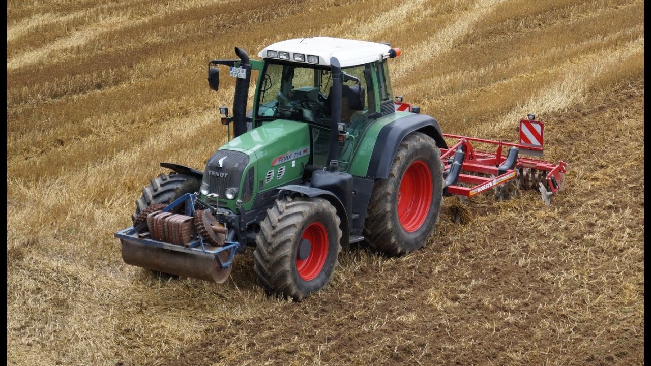 Stoppelbearbeitung mit Fendt 714 Vario TMS und Horsch Terrano 3fx