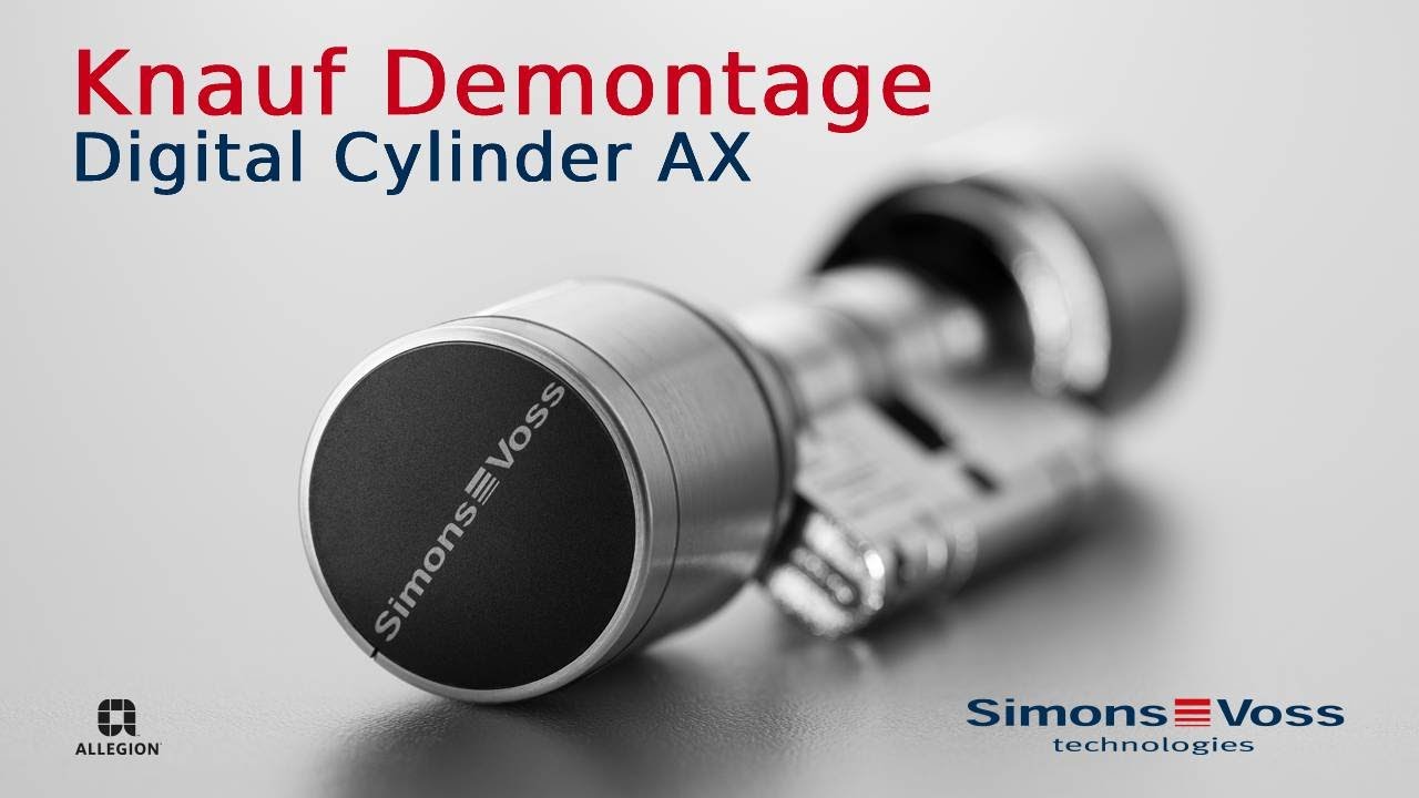 Digital Cylinder AX Schlie&szlig;zylinder Knauf Demontage