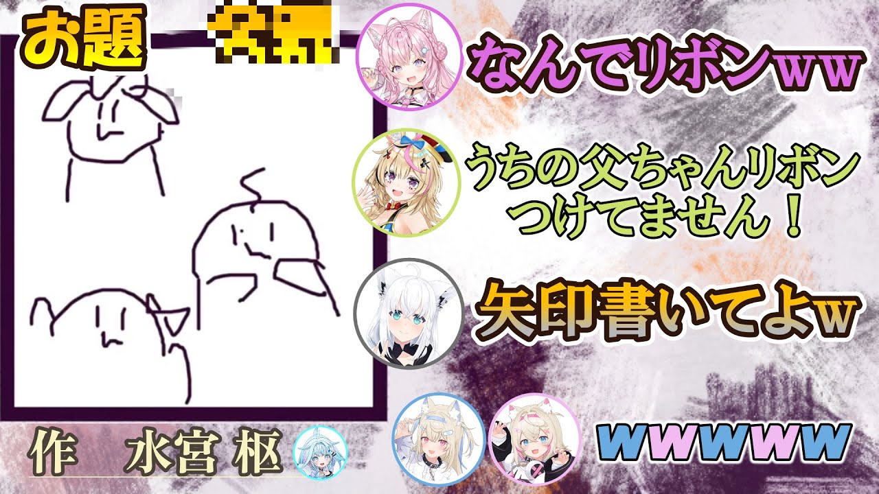 画伯に磨きがかかり、AIにも何を描いているか分かってもらえなくなった枢ちゃんｗ【ホロライブ/切り抜き】