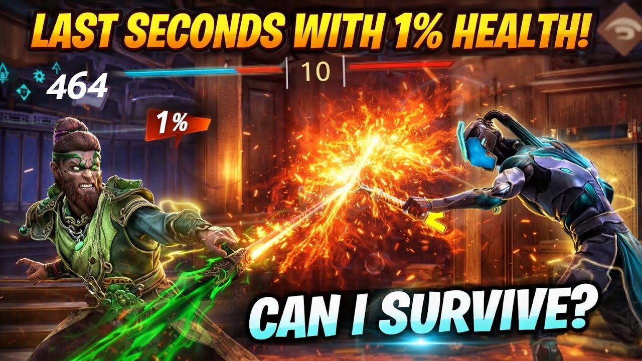 1% Health and time running out ! Impossible to survive..😲