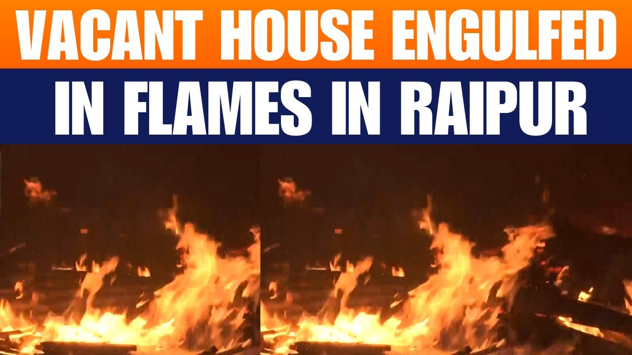 Raipur Fire Alert: Massive Blaze Erupts in Vacant Fafadih House | Fire Tenders Rushed | News9
