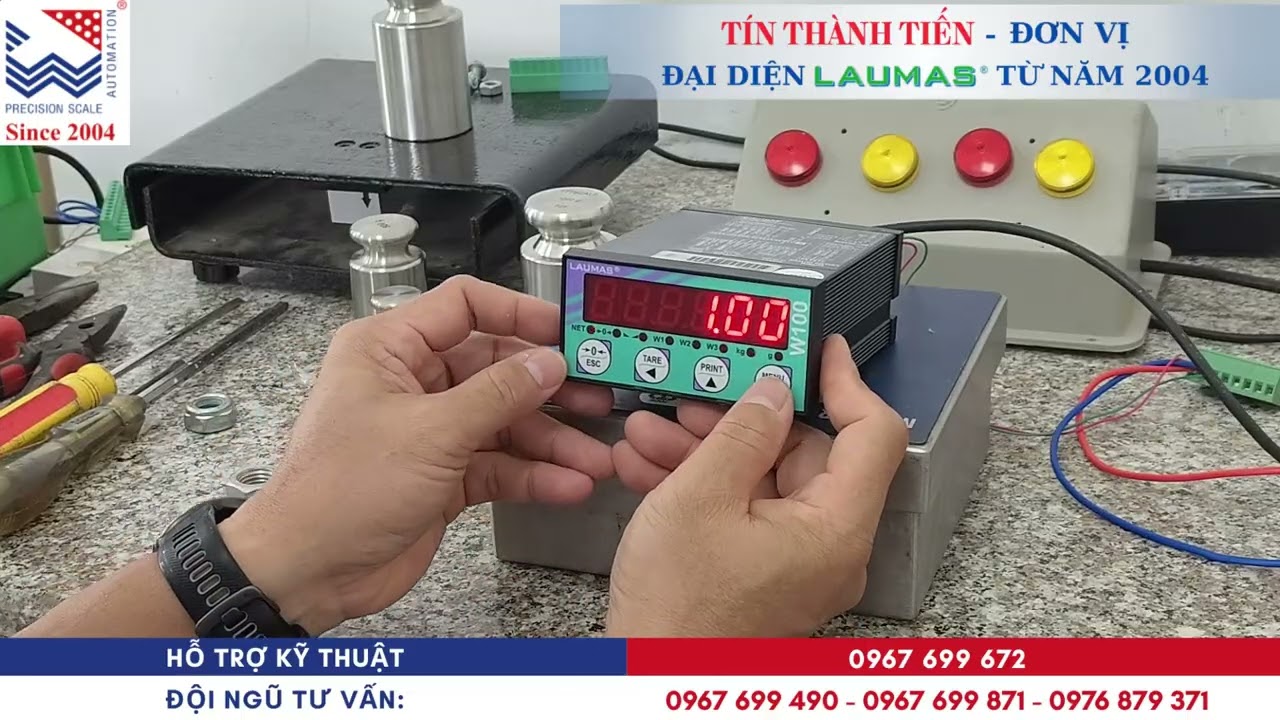 Cách Khắc Phục Lỗi Output Không Đúng Giá trị Cài Đặt Trên Đầu Cân W100| TÍN THÀNH TIẾN