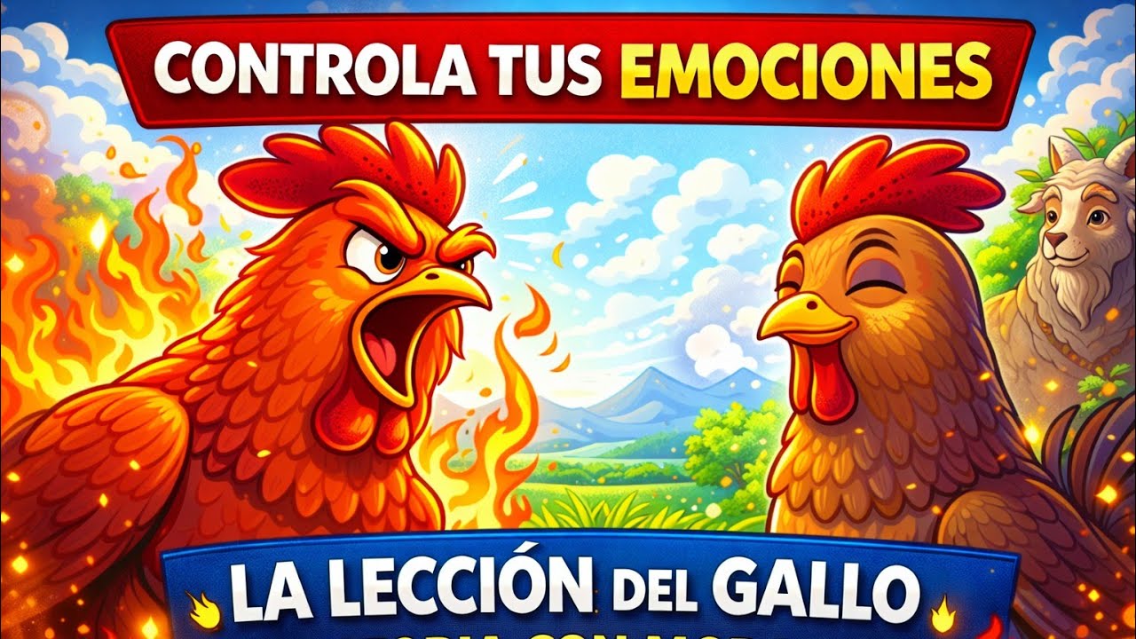 Controla Tus Emociones | La Lección del Gallo | Historia con Moraleja