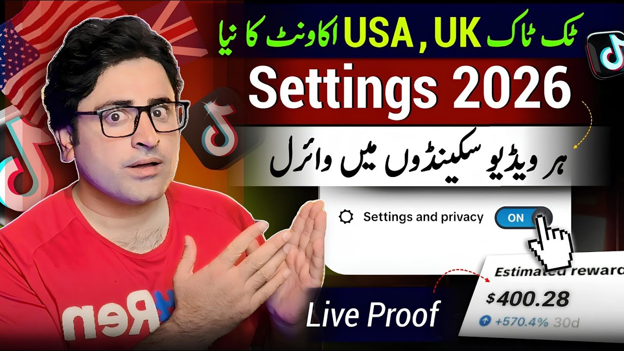 TikTok USA , Uk Account New Viral SETTINGS 2026 | Tiktok Monetization in Pakistan | JN Tech