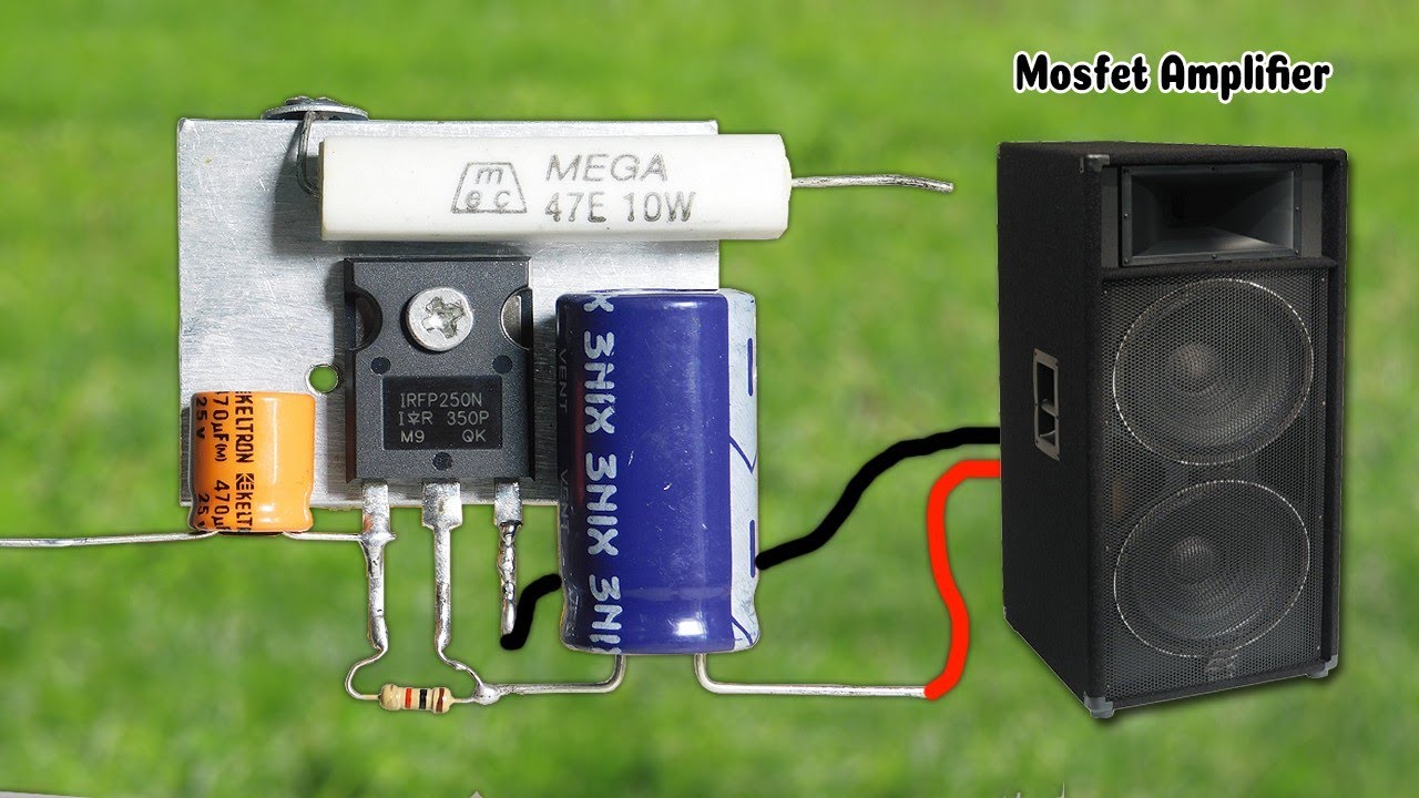 Single Mosfet Power Amplifier Circuit