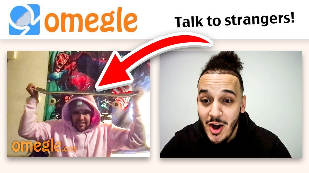 Trolling Strangers On Omegle! *SKATEBOARD SMASHED ON HEAD*