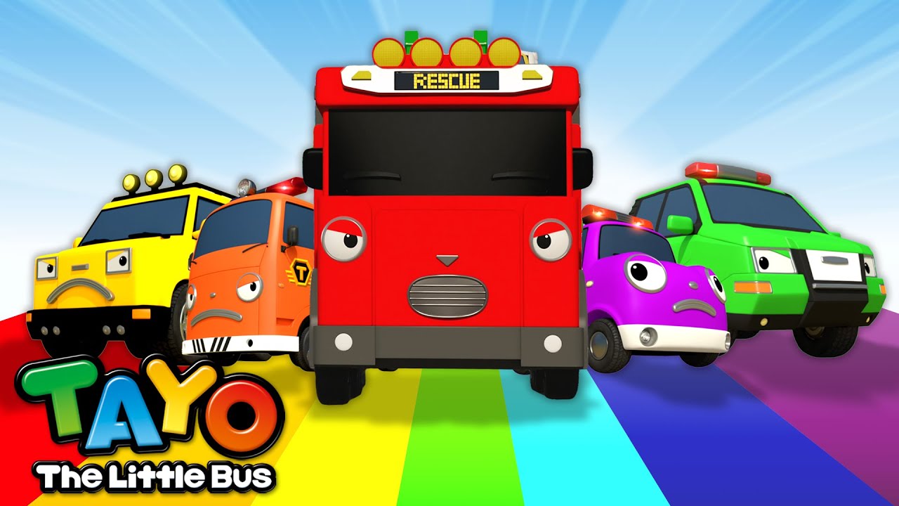 Five Brave Rescue Teams | Colorful Rescue Team Song | Tayo Color Songs | Tayo the Little Bus