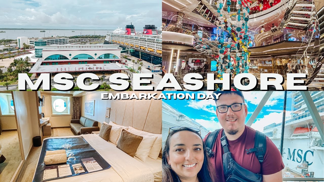 Embarkation Day on MSC Seashore 🚢 | From Disney to Cruise Life | Port Canaveral | KarineElmo