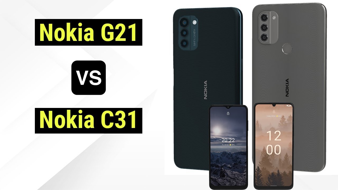 Nokia G21 VS Nokia C31