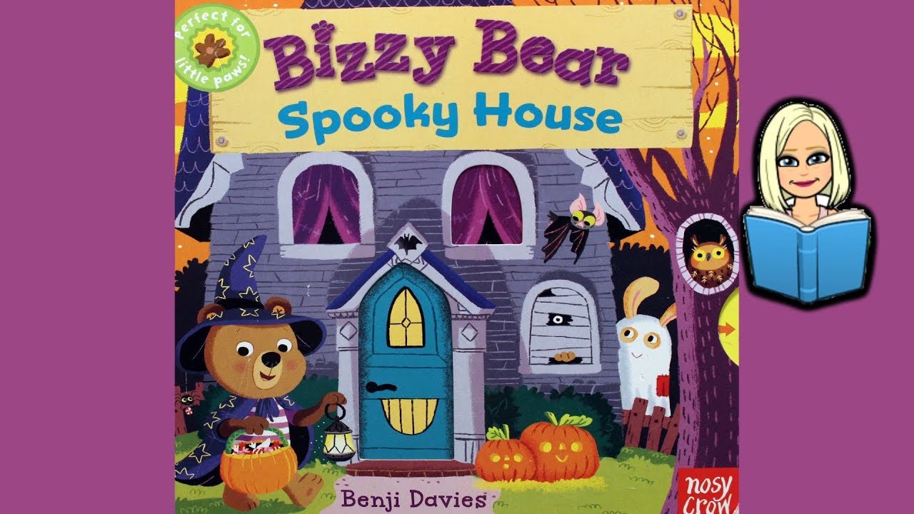 BIZZY BEAR Spooky House!  A picture book with pull-out tabs! (read aloud with music)