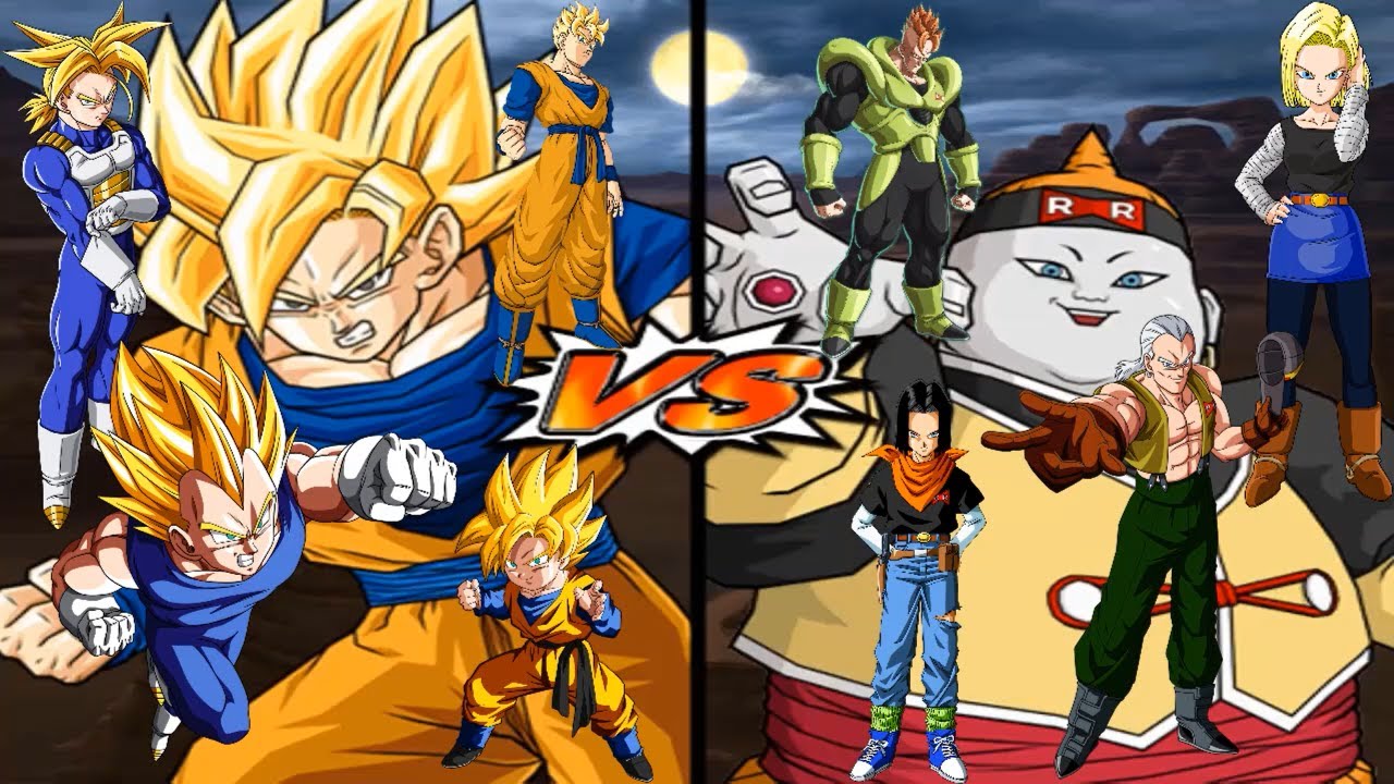 DBZ Budokai Tenkaichi 3 - Team Battle | Team Super Saiyan VS Team Android