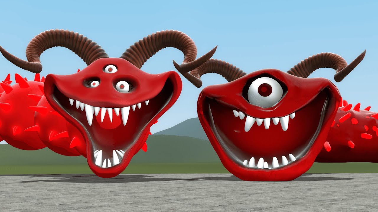 HUNGRY SNAKE PHASE 4 VS ROBLOX HUNGRY WORM PHASE 4 IN Garry's Mod