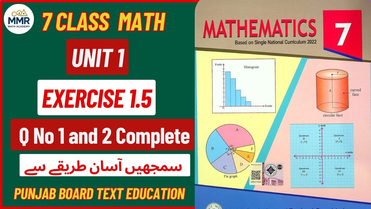 Class 7 Math | Exercise 1.5 Question 1 & 2 | Complete Solution in Urdu
