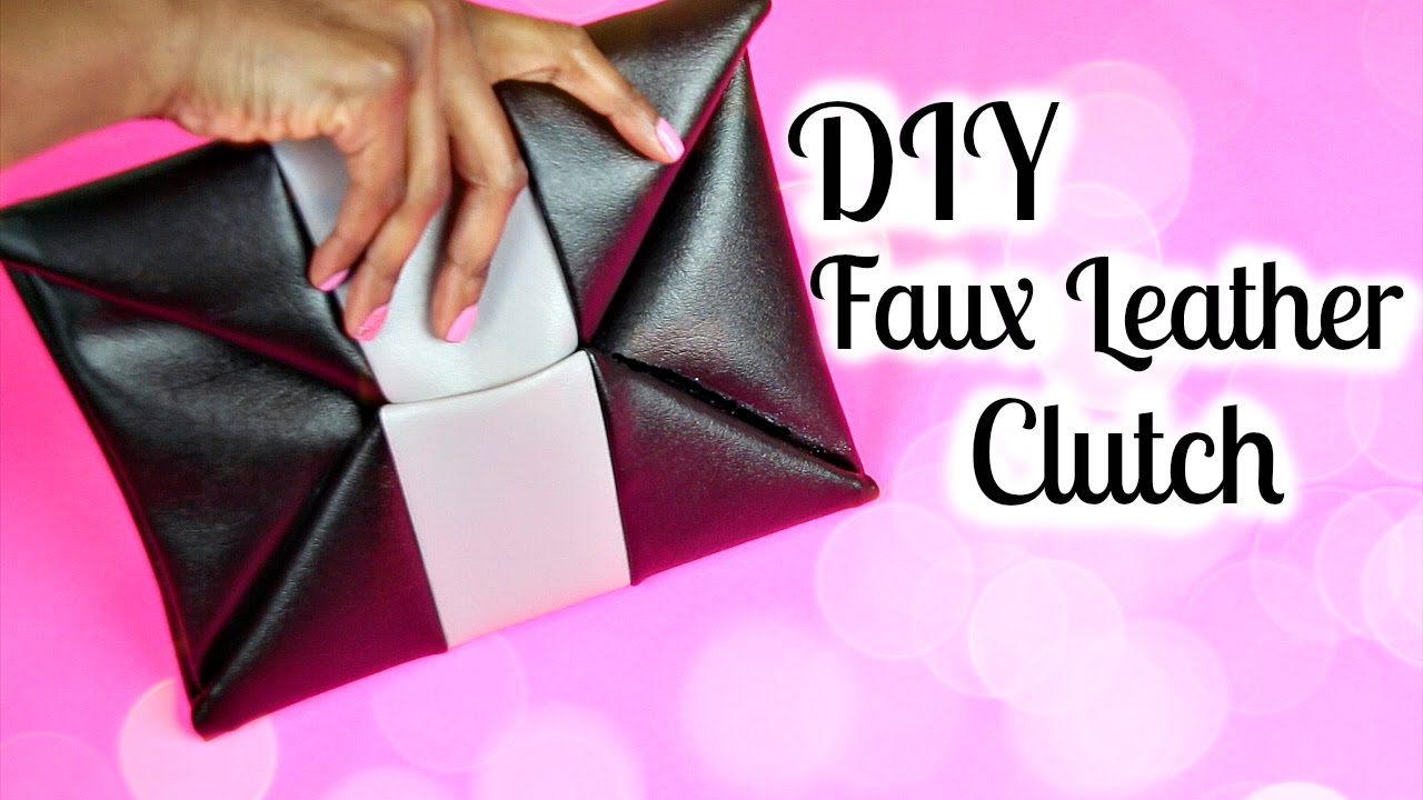 DIY "Leather" Envelope Clutch!