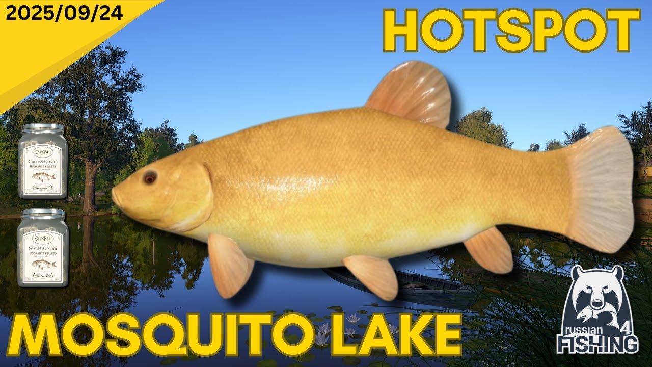 Mosquito Lake Golden Tench spot - Russian Fishing 4