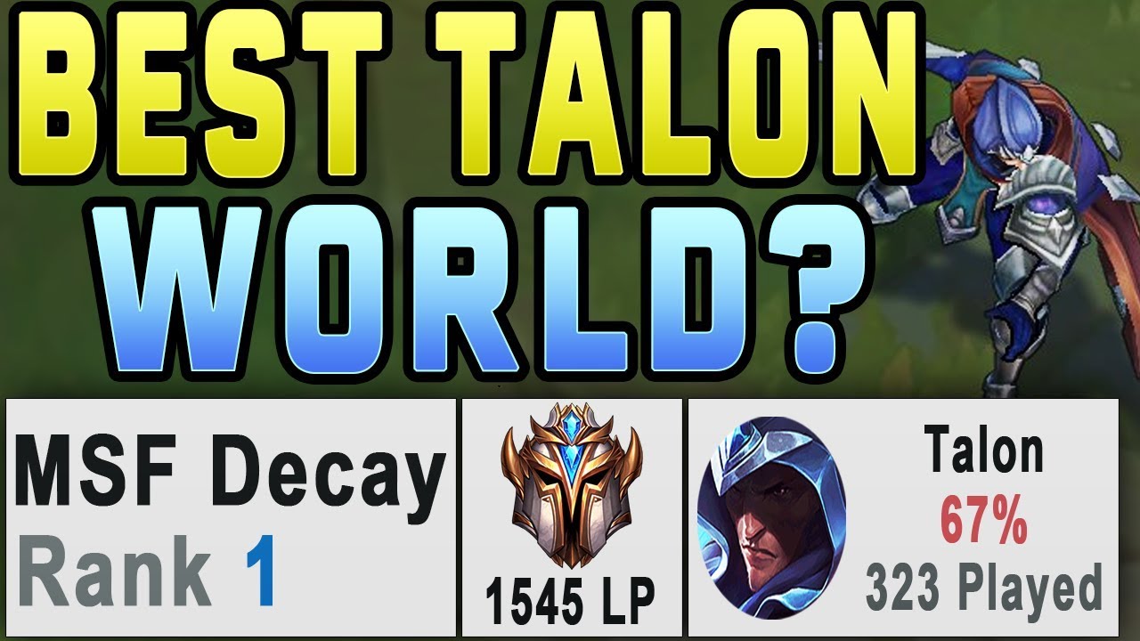 How this Talon hit Rank 1 EUW | 32 Kill Challenger Game