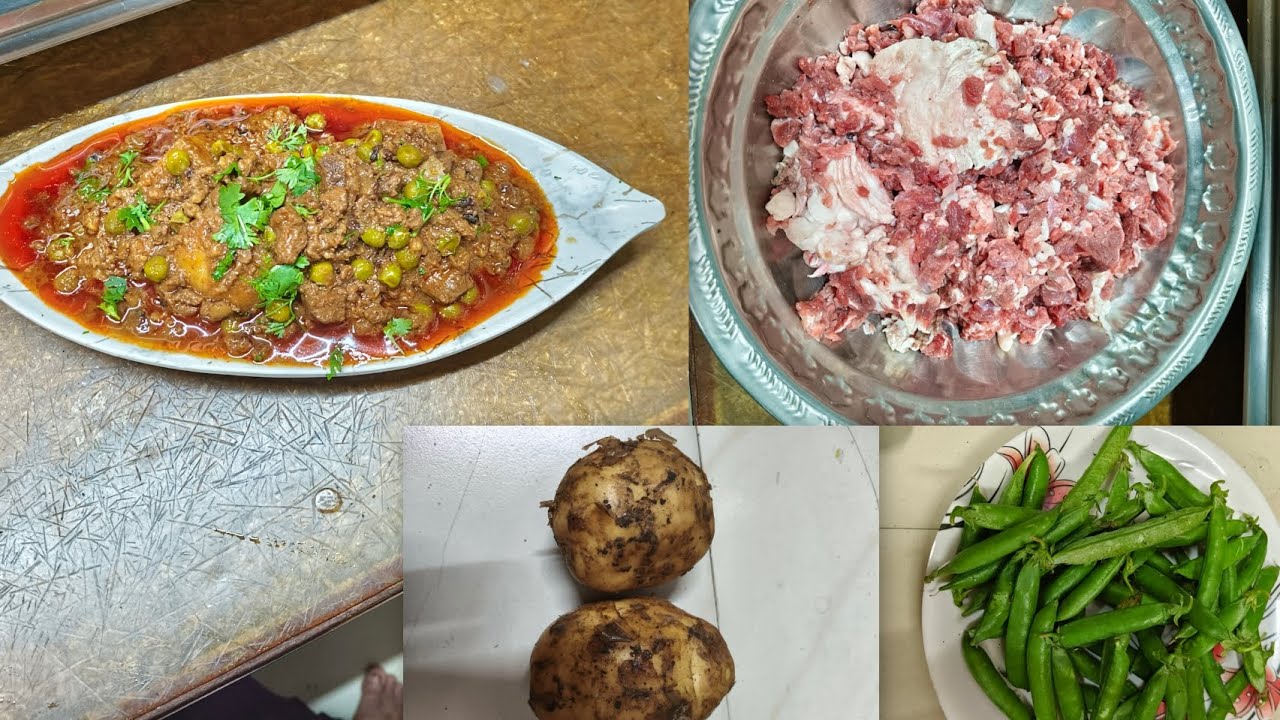 Keema Aloo Watana Ki Recipe😋 How To Make Keema Potato Matar Ki Recipe Restaurant Style jaisi Recipe 