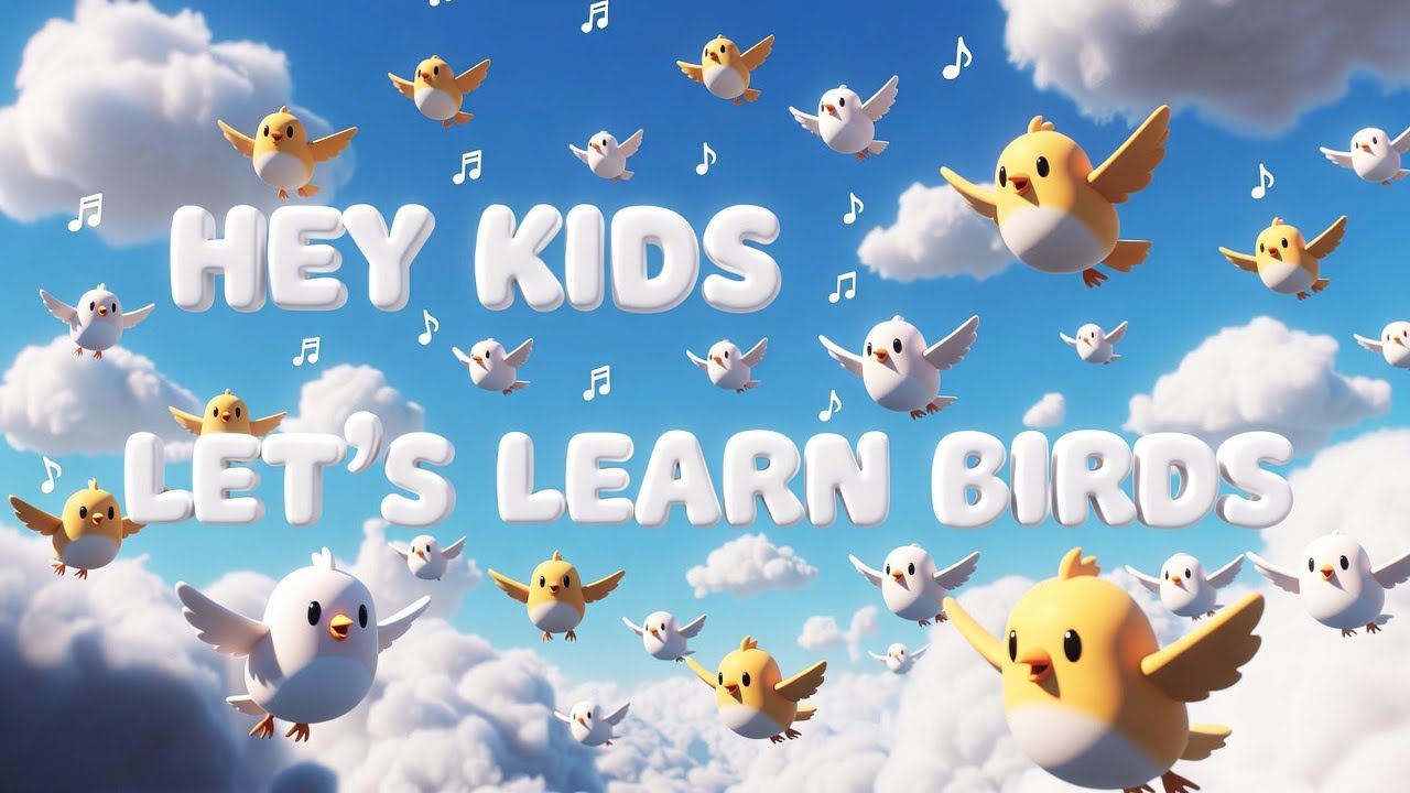 🐦 Birds Song for Kids – Learn Birds with Fun! 🎵#rhymes #kidssong #birdsounds #learningforkids 