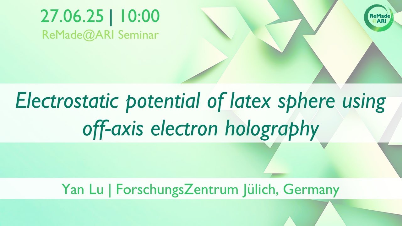 Electrostatic potential of latex sphere using off-axis electron holography