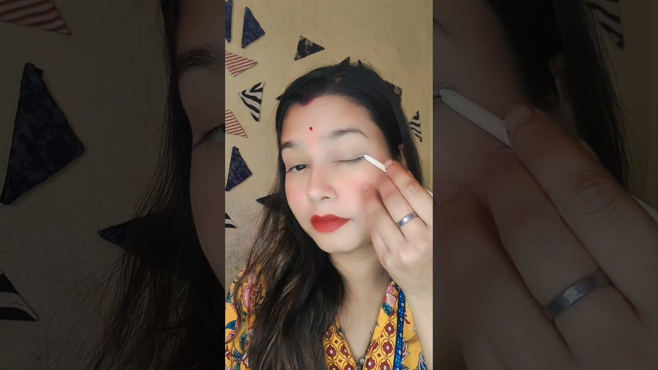 “Black liner old ho gaya 😳 White eyeliner try kiya kya? 👀✨” 