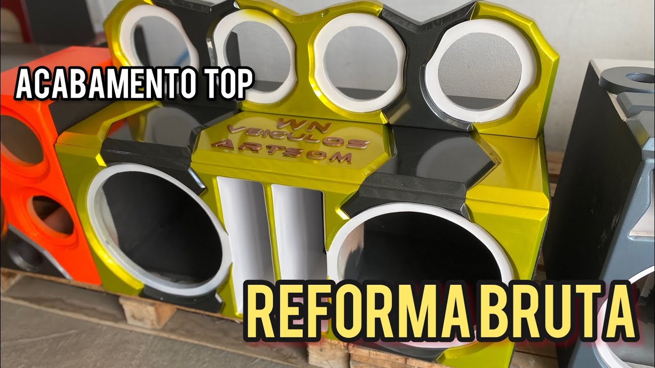 Fiz outra caixa? 😳 reforma na caixa pancadão de 12! Do lixo ao luxo ♻️💥