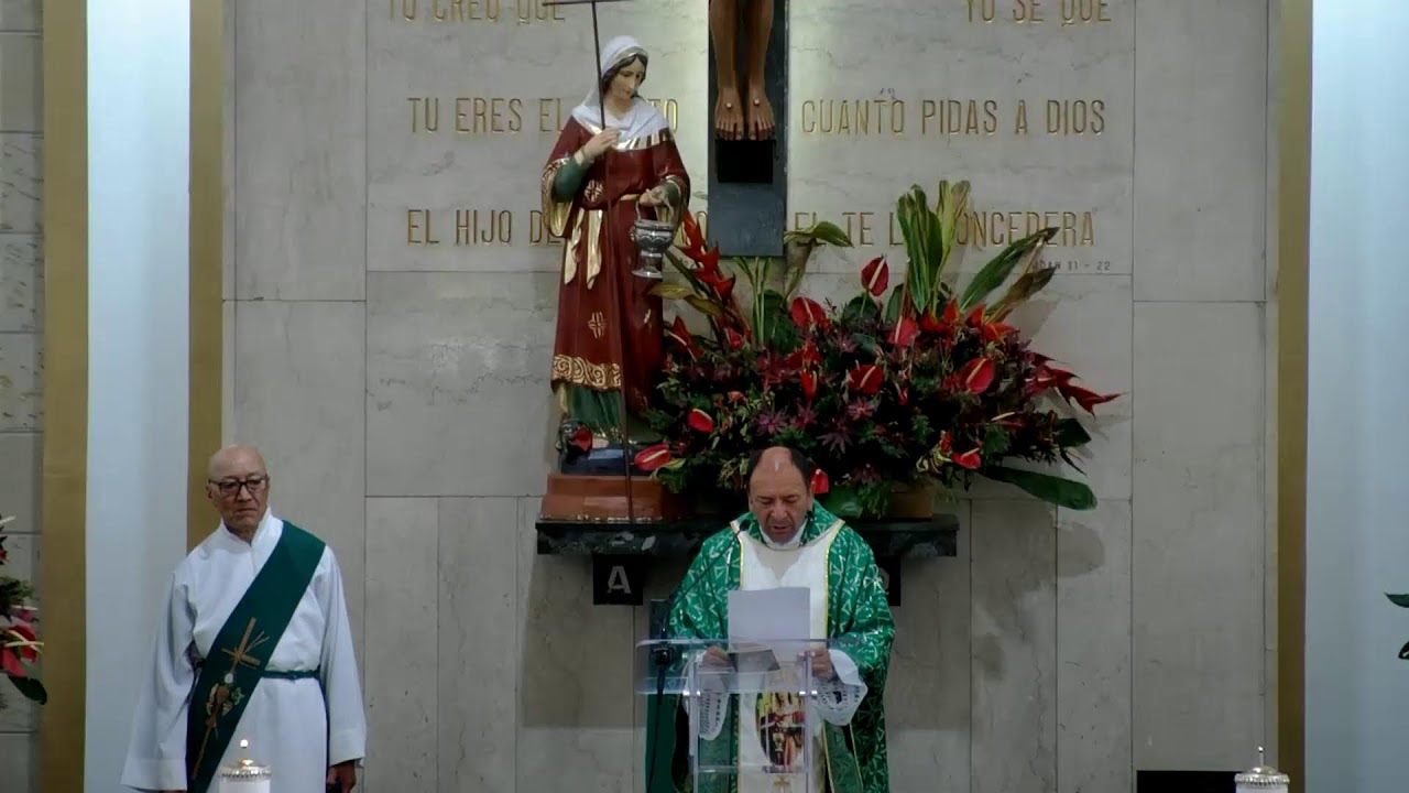 Martes 17 de febrero 2026, octavo de la novena. Eucaristía 12:00 m.