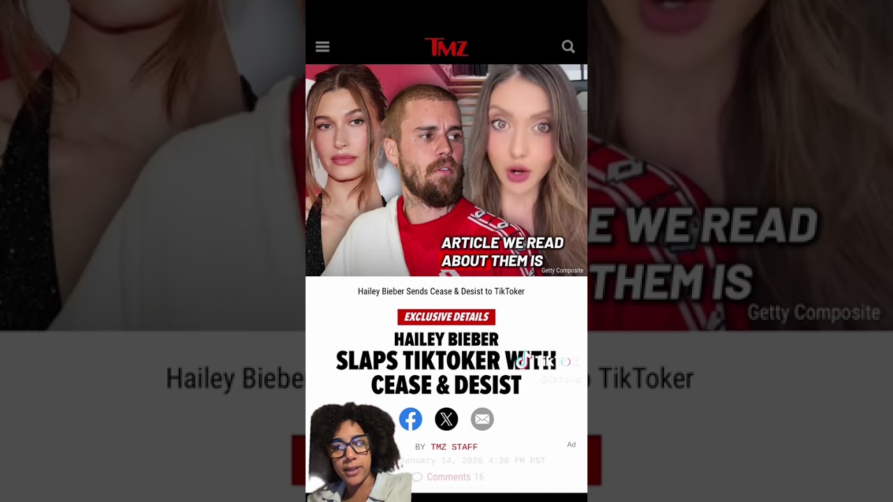 HAILEY BIEBER AND JUSTIN BIEBER SENDS A CEASE AND DESIST TO TIKTOKER 