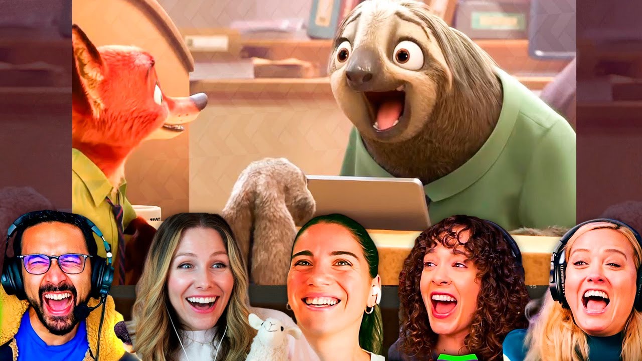 Top Reactions to MEET THE SLOTH | Zootopia Reaction (2016)