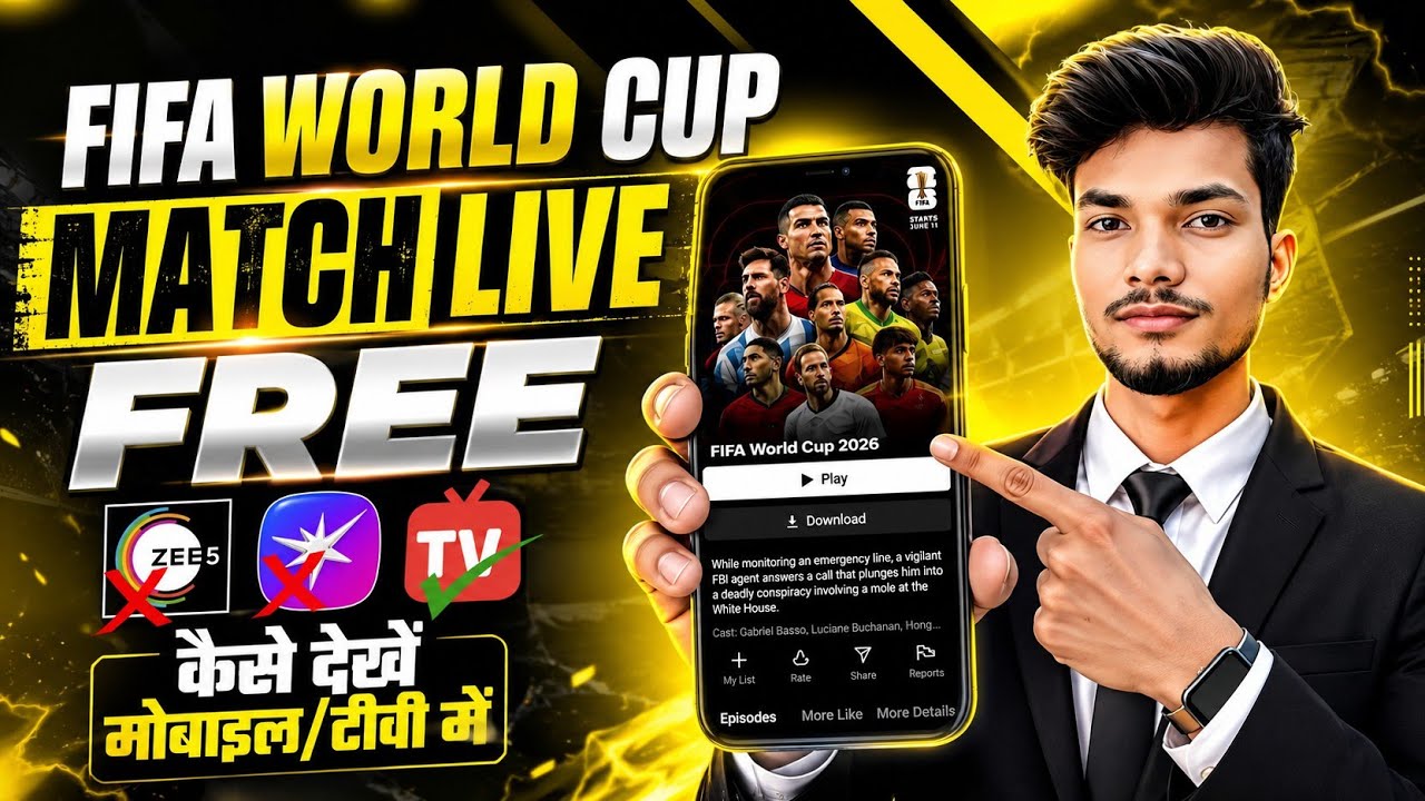 FIFA World Cup 2026 Live Kaise Dekhe Free Mein | How To Watch Fifa World Cup 2026 In India For Free