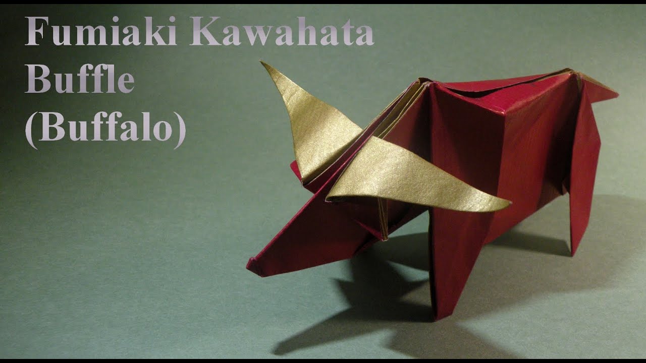 TUTORIEL Origami - Buffle de Fumiaki Kawahata (Buffalo)
