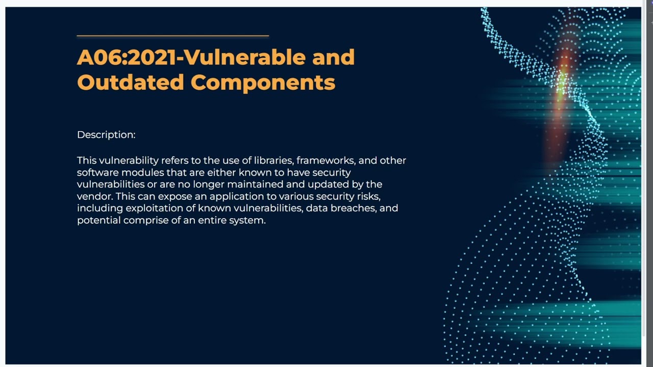 Vulnerable and Outdated Component | OWASP Top 10 #6