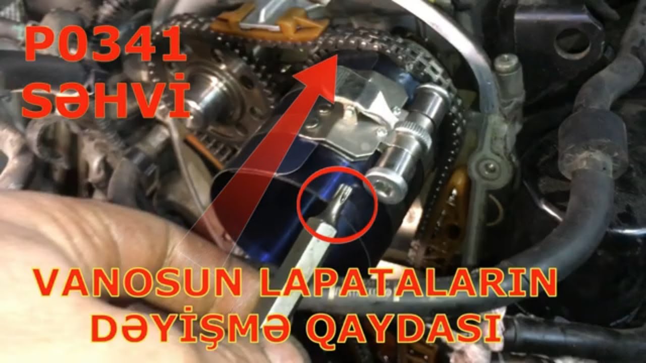 VW PASSAT CC * P0341 * 10 dəfəyə zorla xodlanma nasazlığı * VANOS BIÇAQLARIN DƏYİŞİLMƏSİ