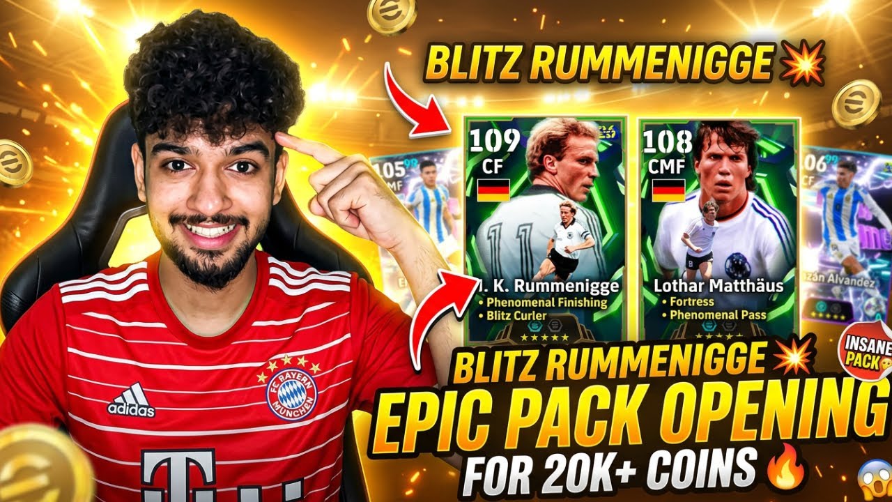 BLITZ RUMMENIGGE PACK OPENING 🥵 | 20k COINS THE GOAT OF EFOOTBALL IS BACK 📈
