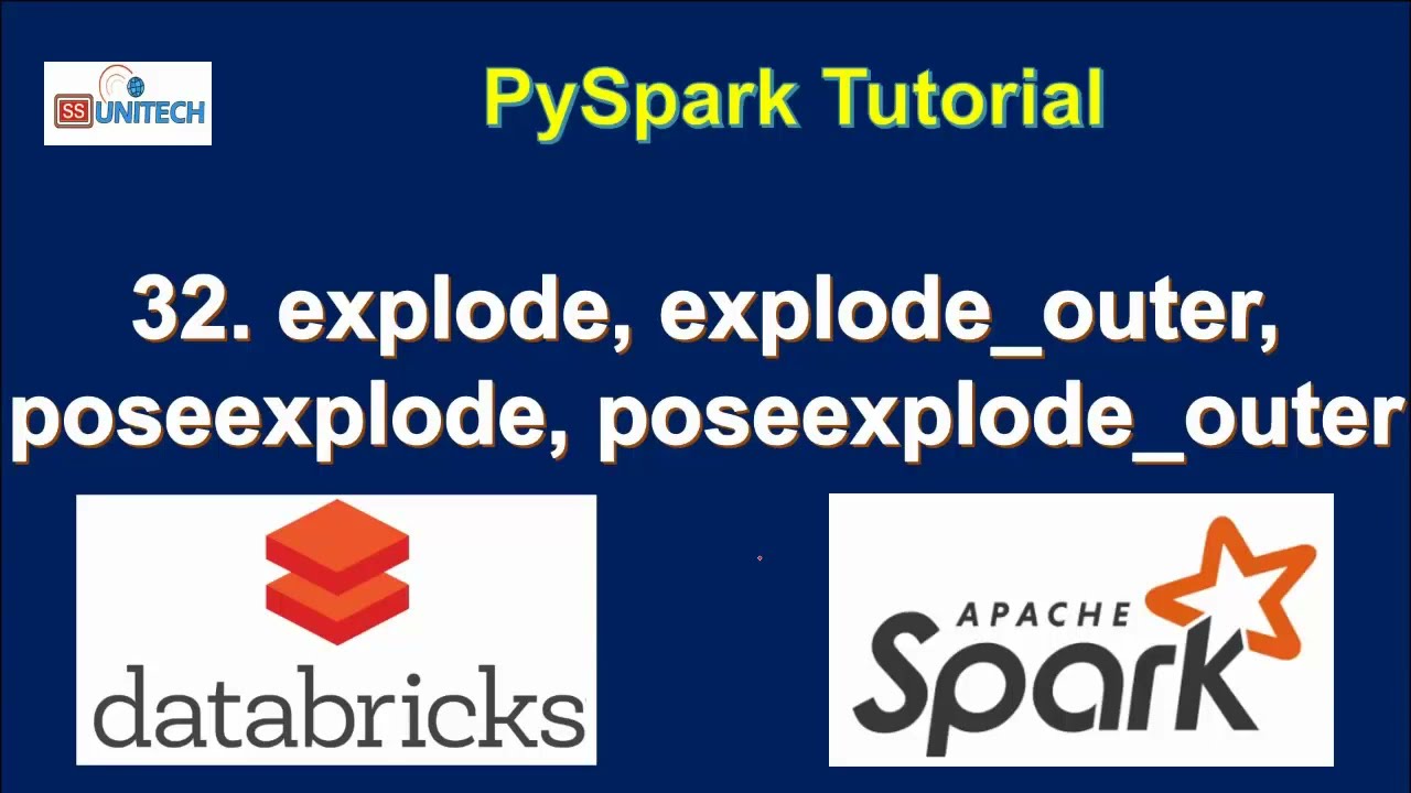 32.explode in pyspark | explode_outer in pyspark | posexplode & posexplode_outer in pyspark
