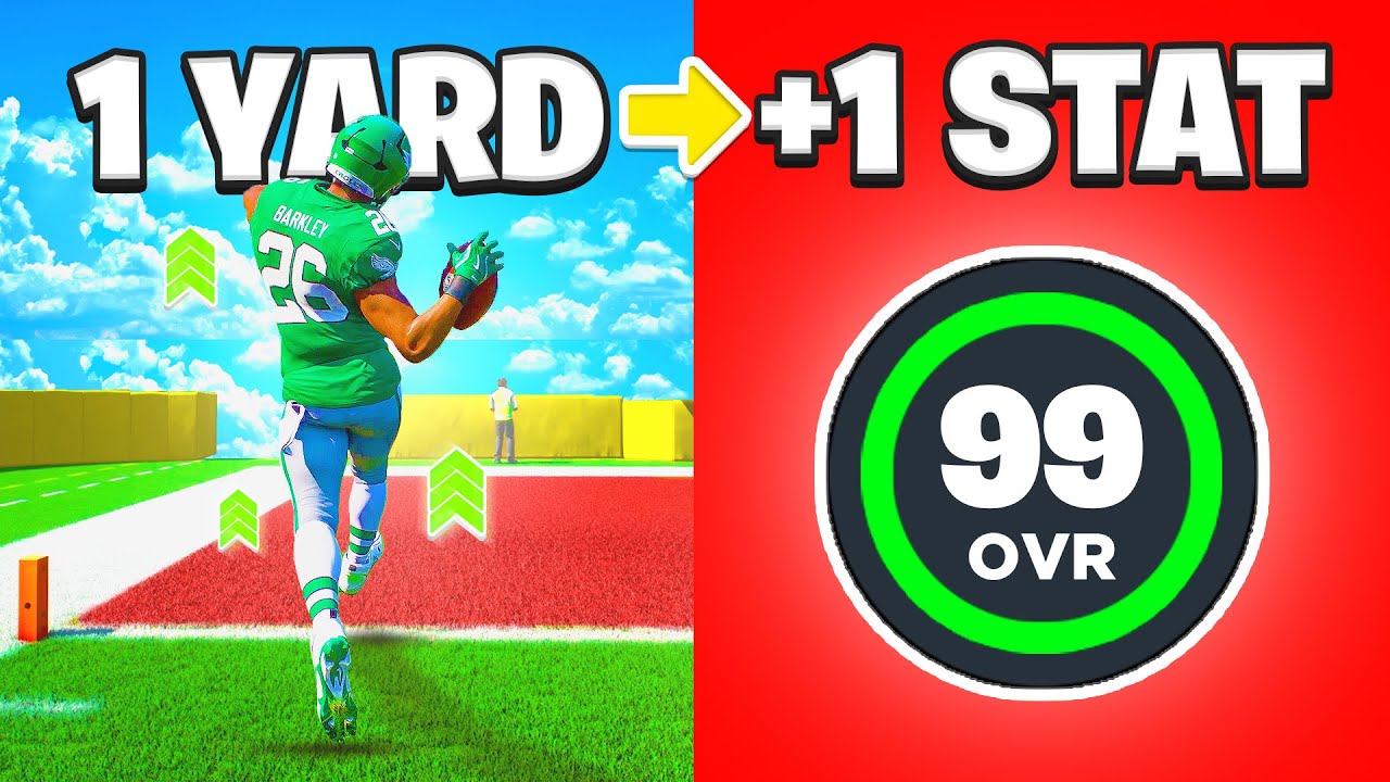 Saquon Barkley, But 1 Yard = +1 Upgrade!