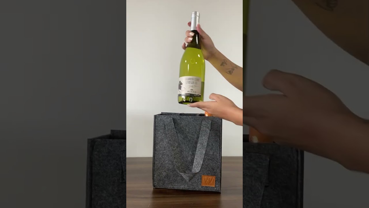 Bolsa de Feltro para vinhos